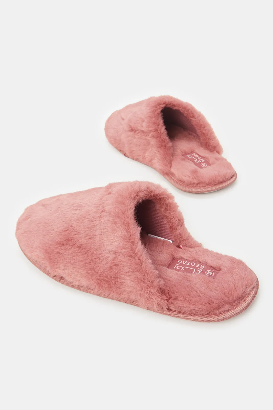 Women Pink Classic Closed Toe Slippers