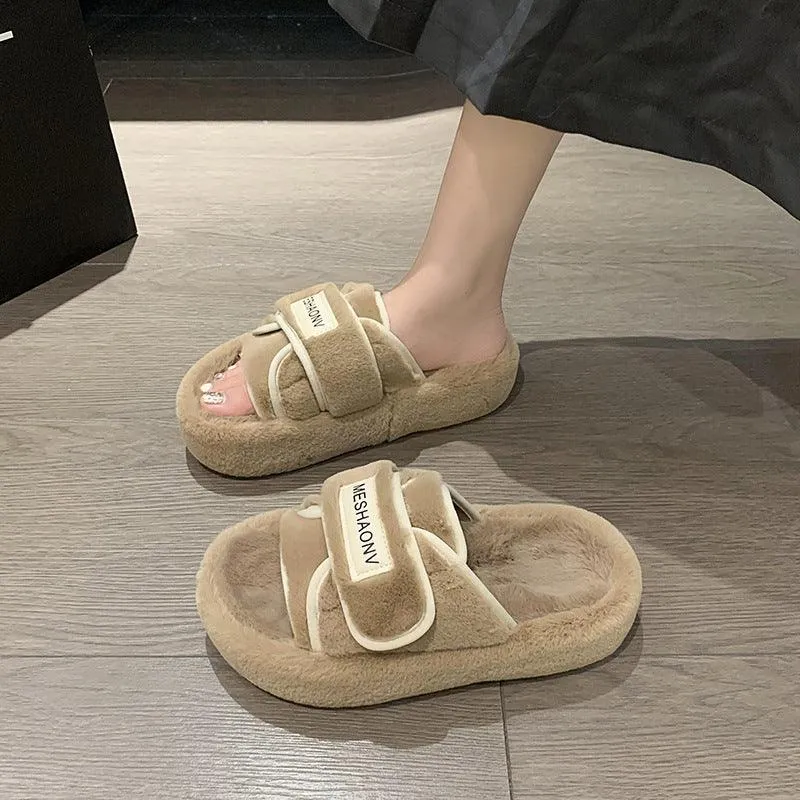 Women's Fashionable Velcro Slippers